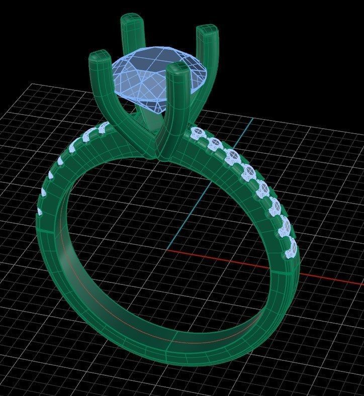 Ring iz52 3D print model_8