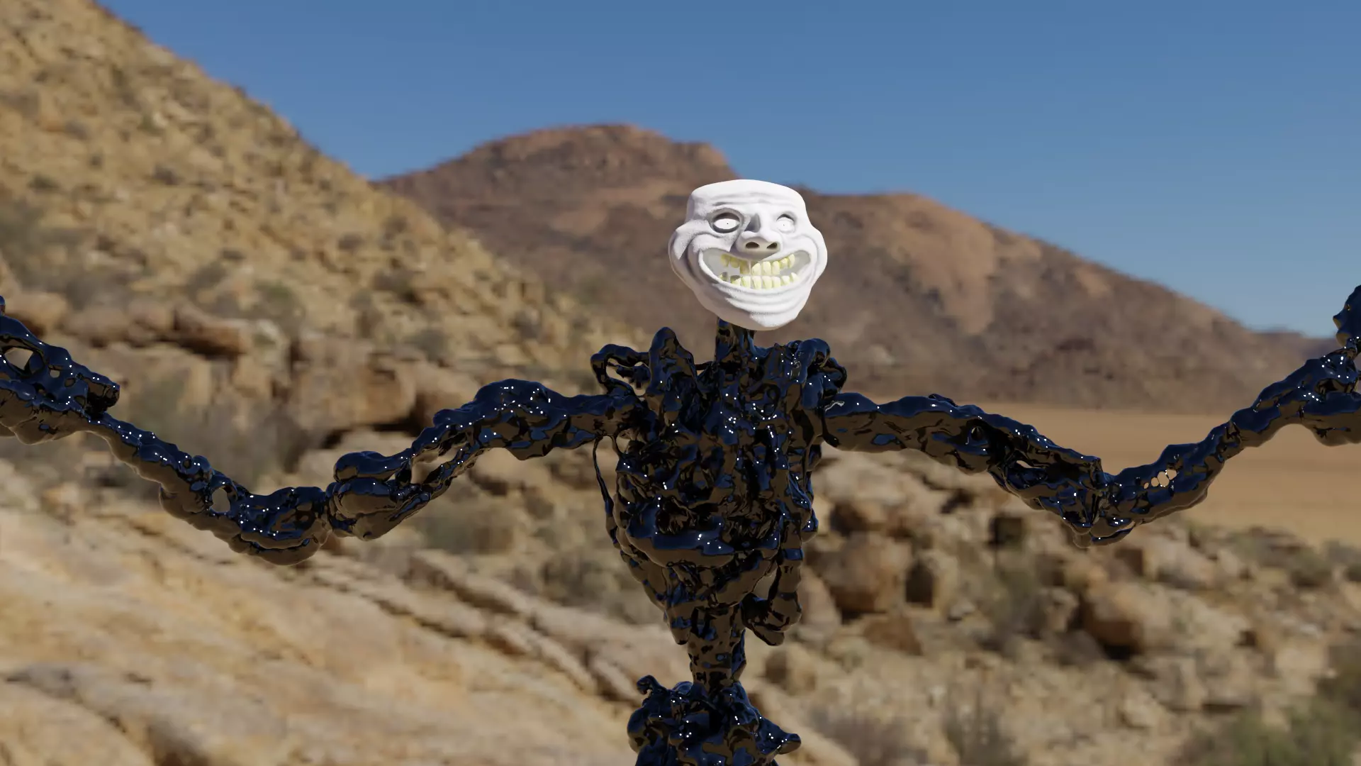 Trollface Monster 3D model