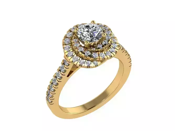 Ring045 diamond engagement ring gold