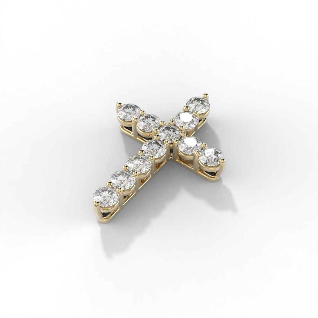 Diamond cross tiff style 3D print model_26