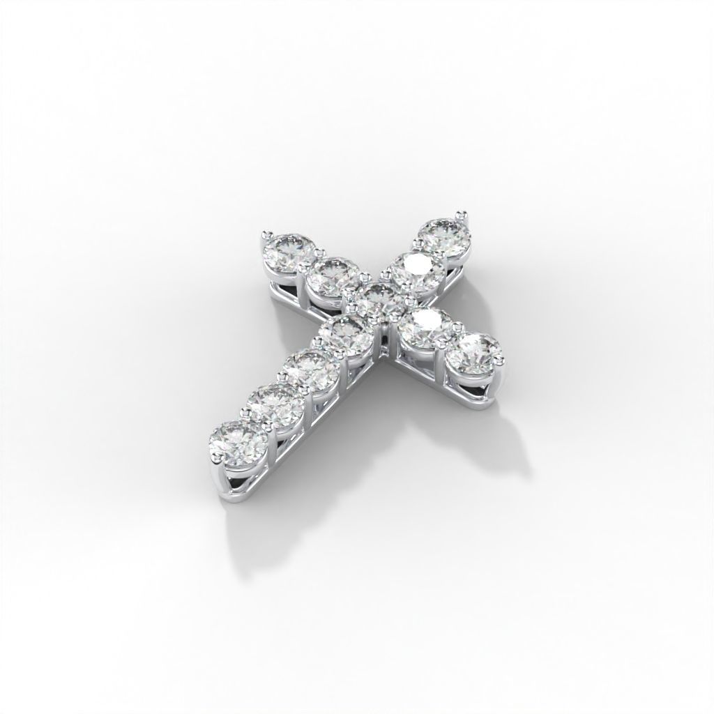 Diamond cross tiff style 3D print model_21