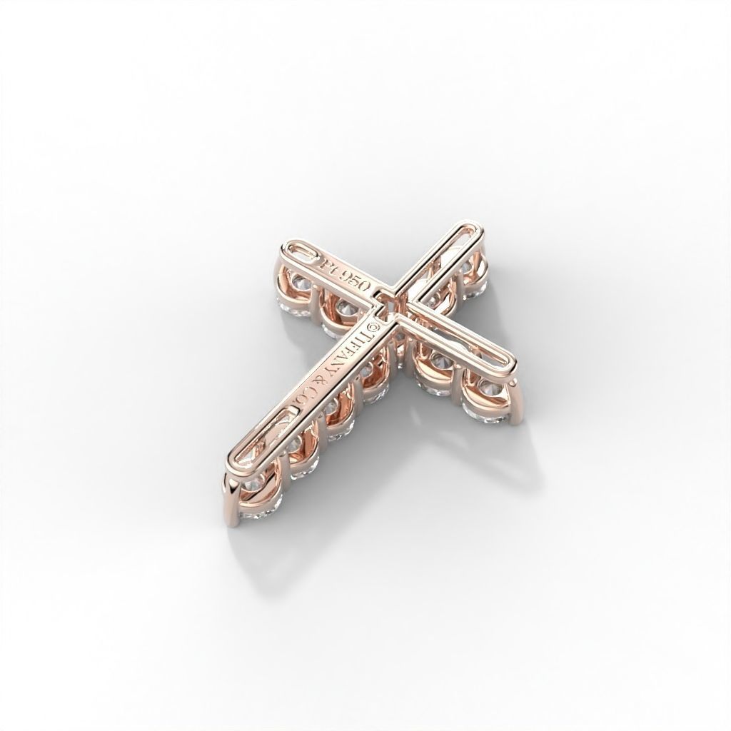 Diamond cross tiff style 3D print model_25