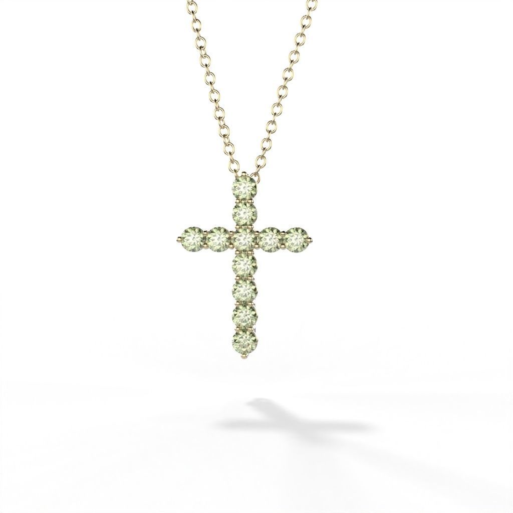 Diamond cross tiff style 3D print model_10