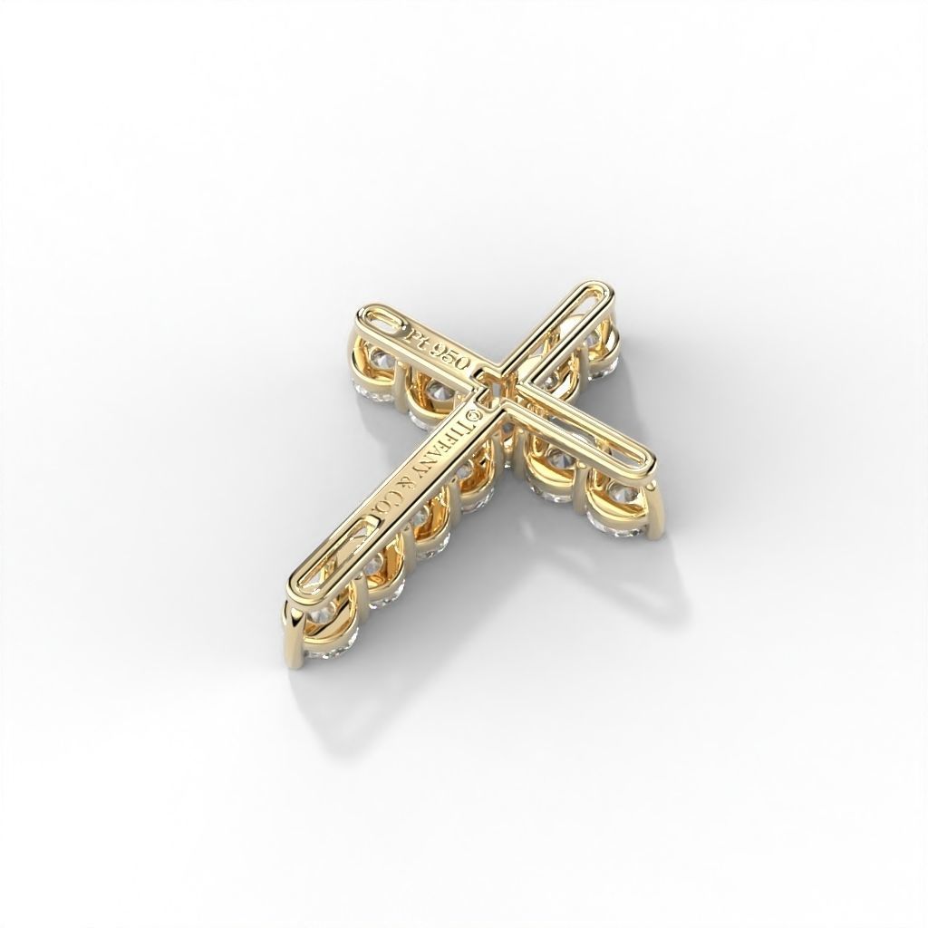 Diamond cross tiff style 3D print model_22