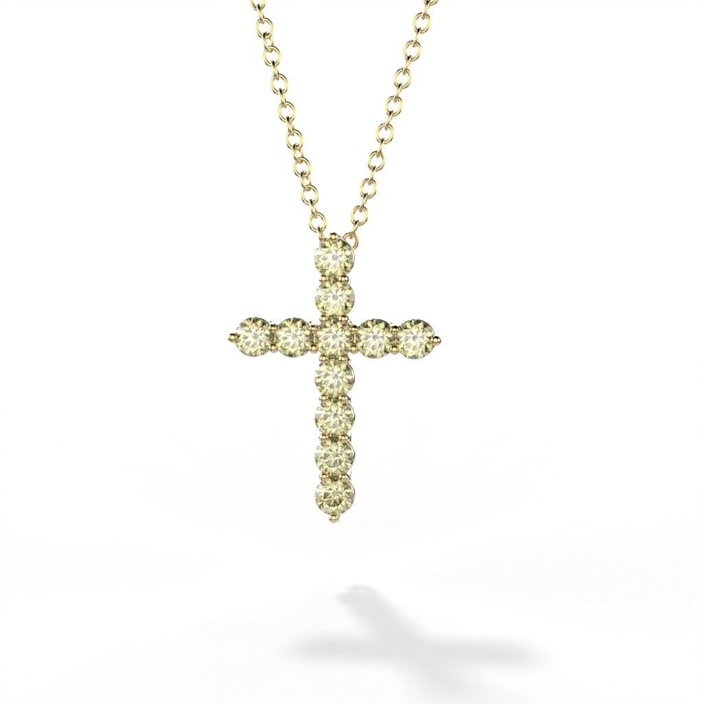 Diamond cross tiff style 3D print model_4