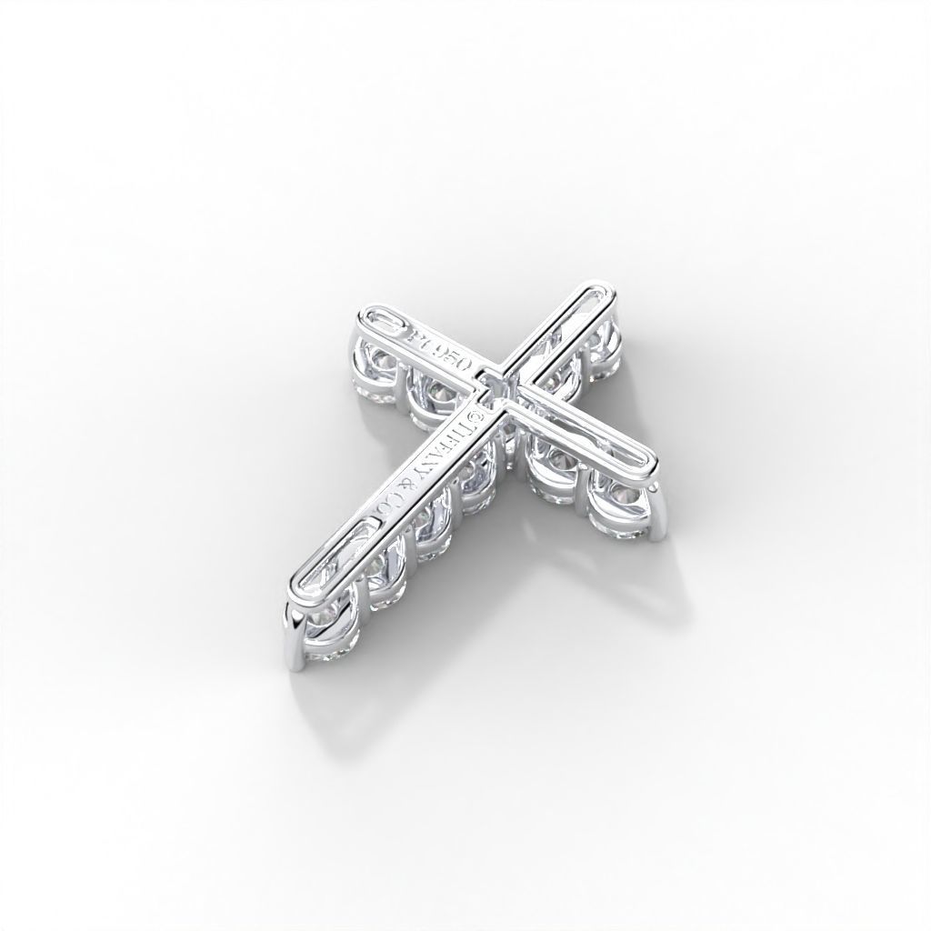 Diamond cross tiff style 3D print model_24
