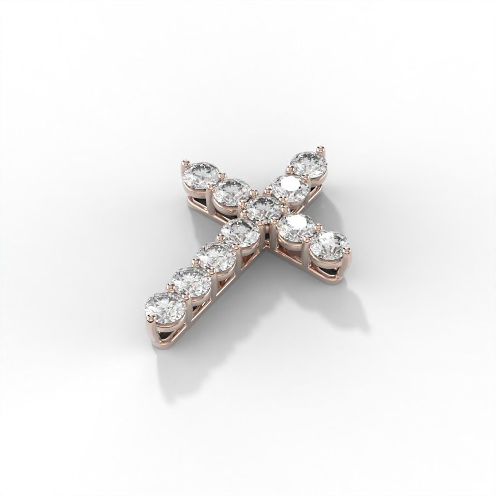 Diamond cross tiff style 3D print model_23