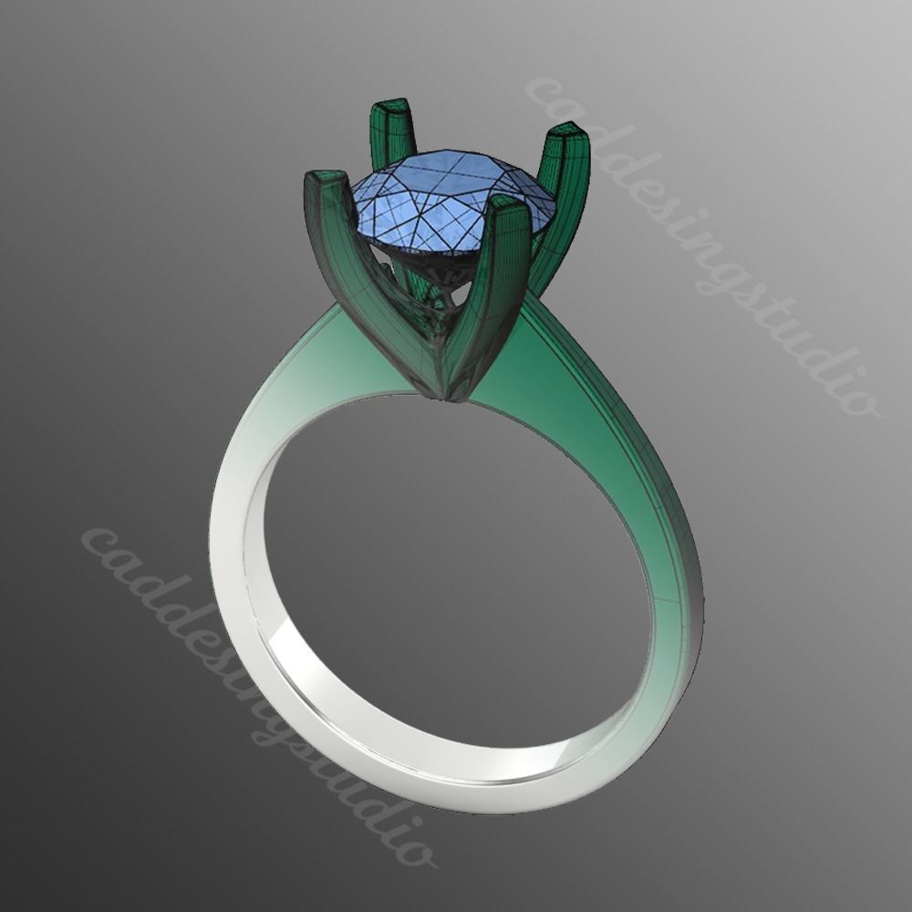 Ring iz56 3D print model_1