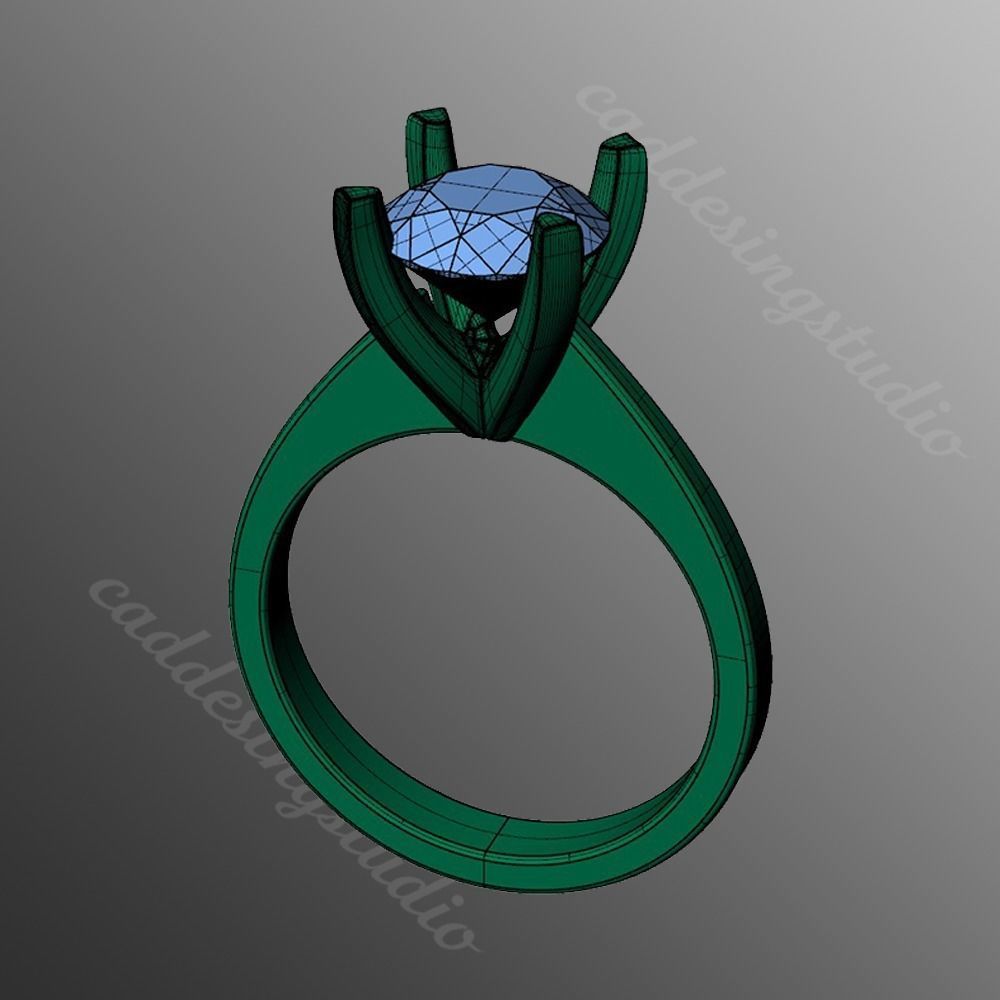 Ring iz56 3D print model_2