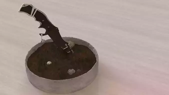 Knife with engraving