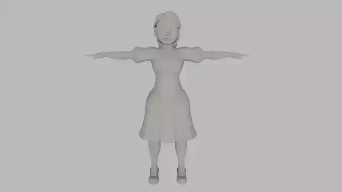 Girl 3d model