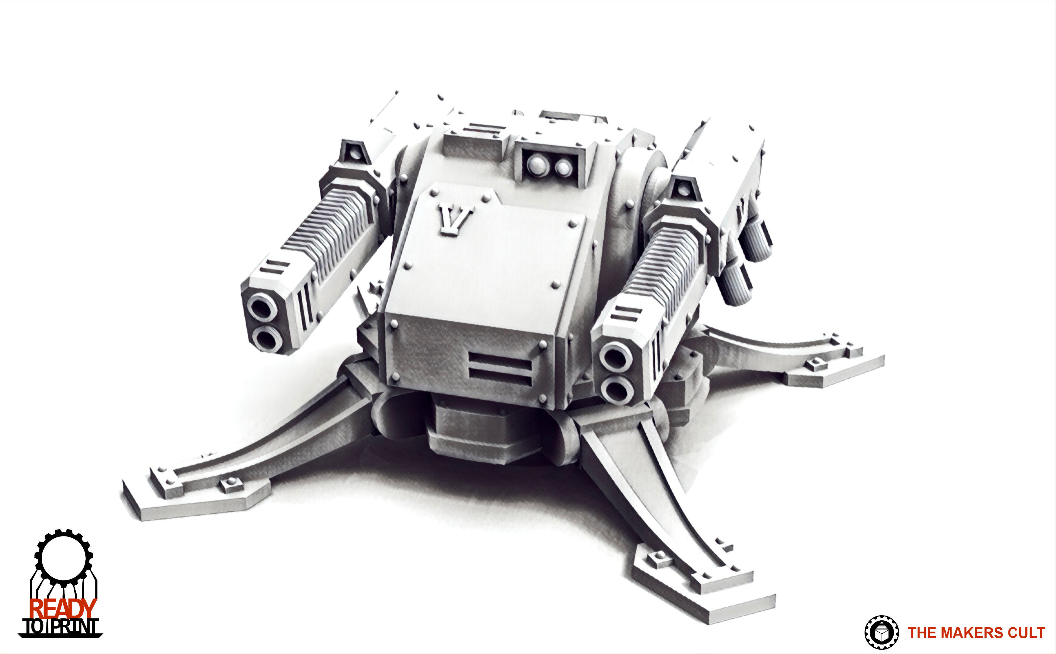 Valour Korps - Defense Turret 3D print model_13