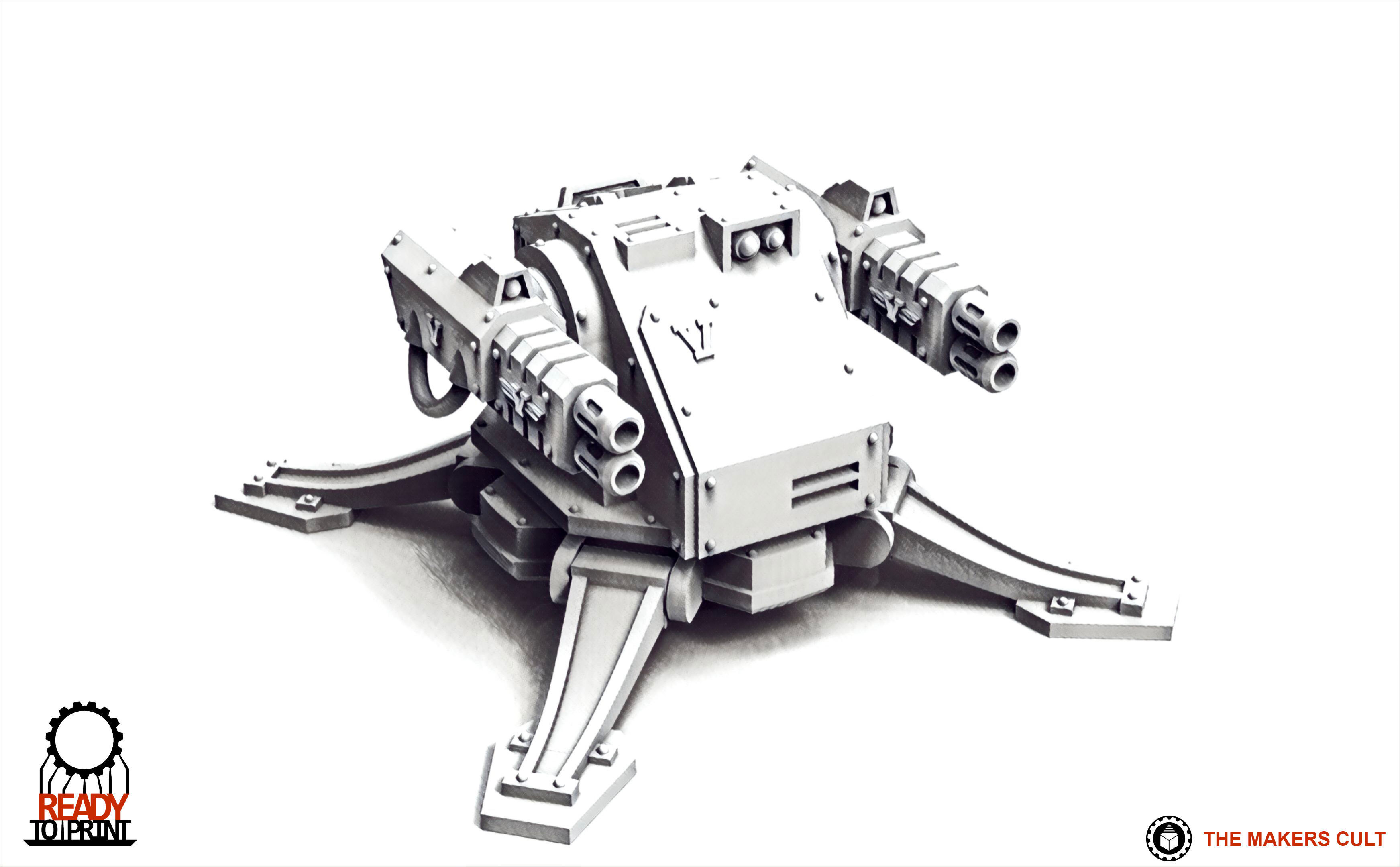 Valour Korps - Defense Turret 3D print model_10