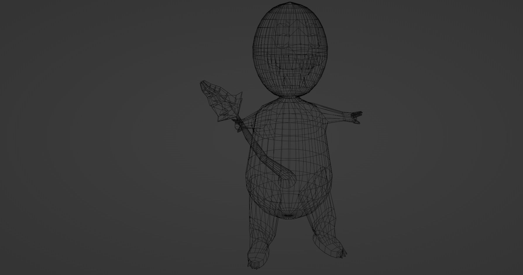 Charmander Pokemon Low-poly 3D model_2