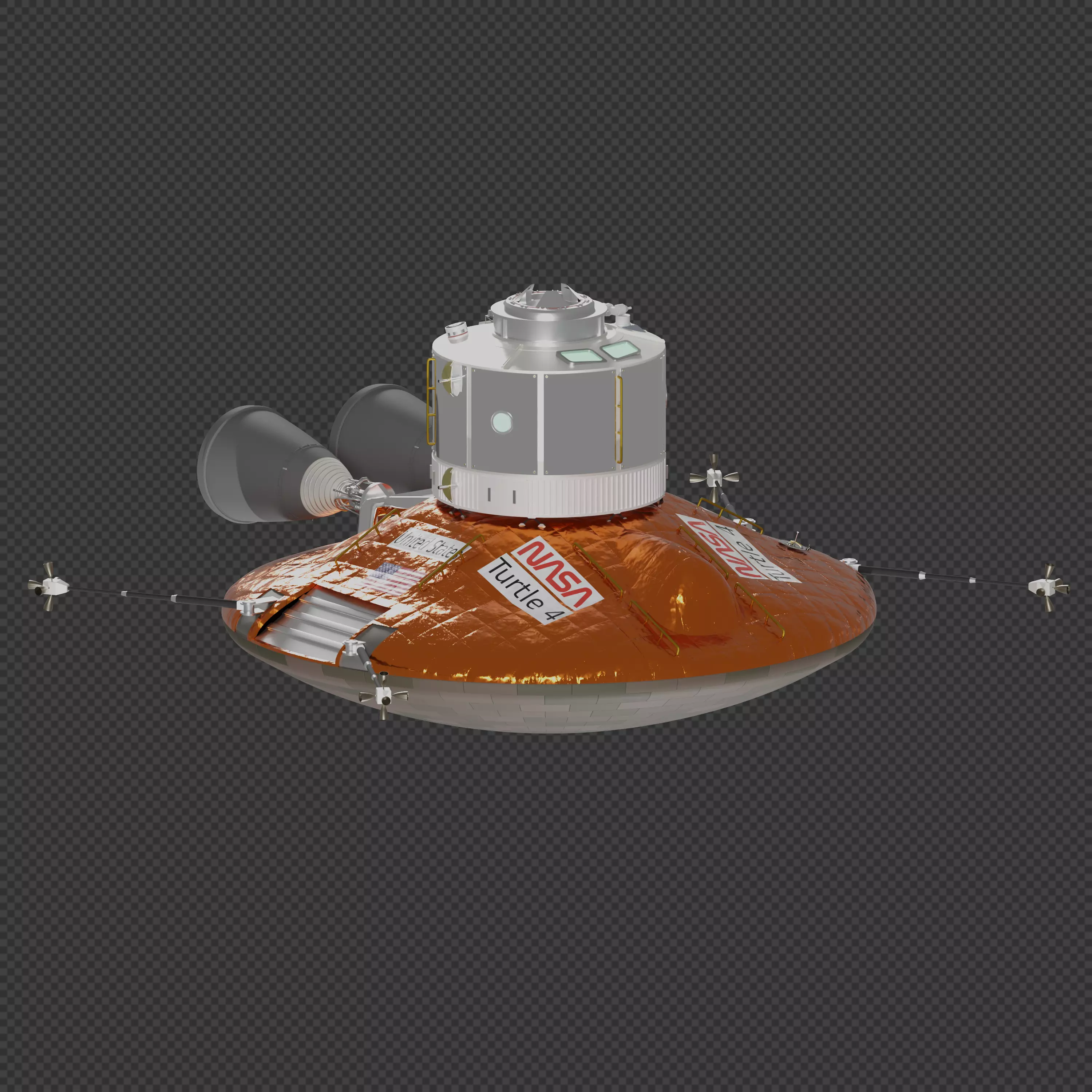 NASA Turtle Orbital Transfer Vehicle 3D model
