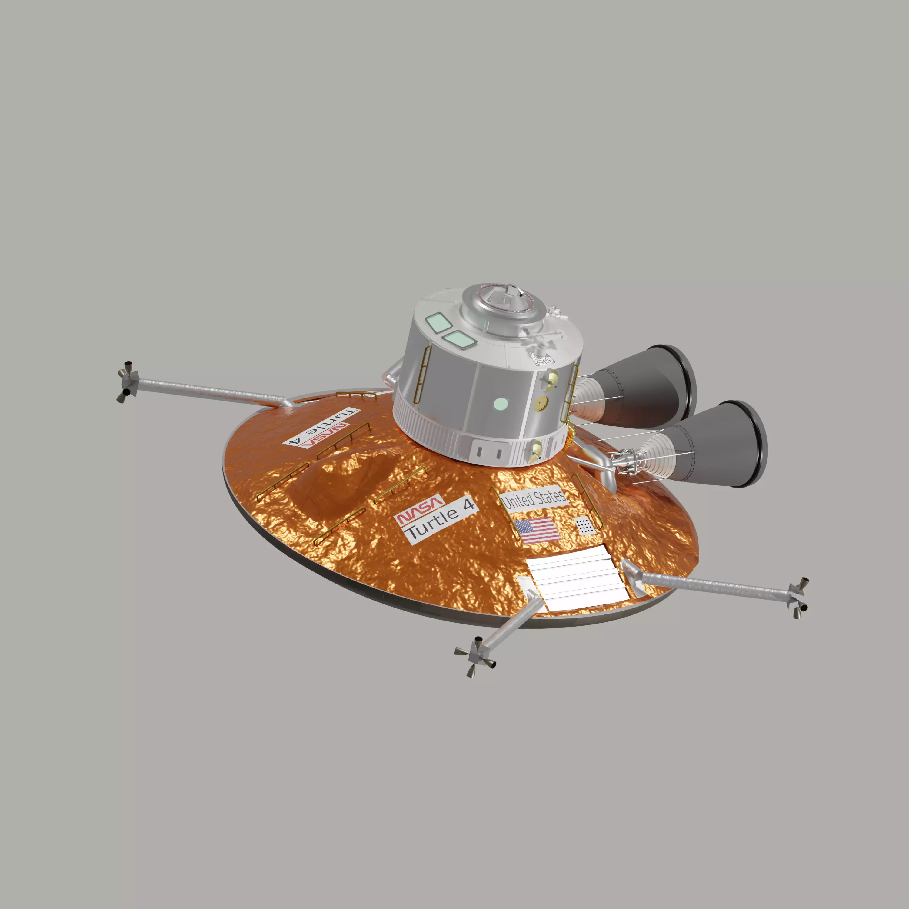 NASA Turtle Orbital Transfer Vehicle 3D model_0