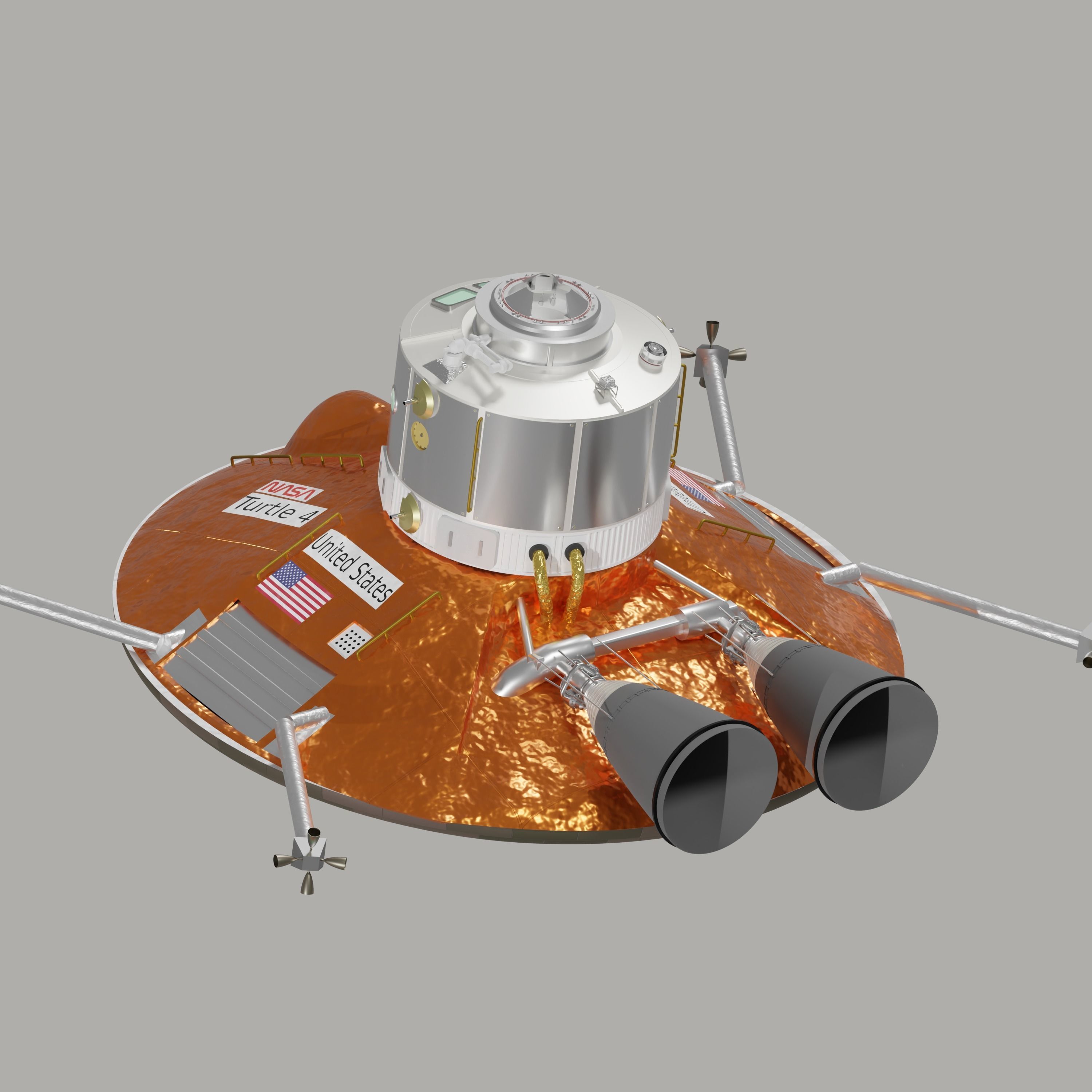 NASA Turtle Orbital Transfer Vehicle 3D model_3