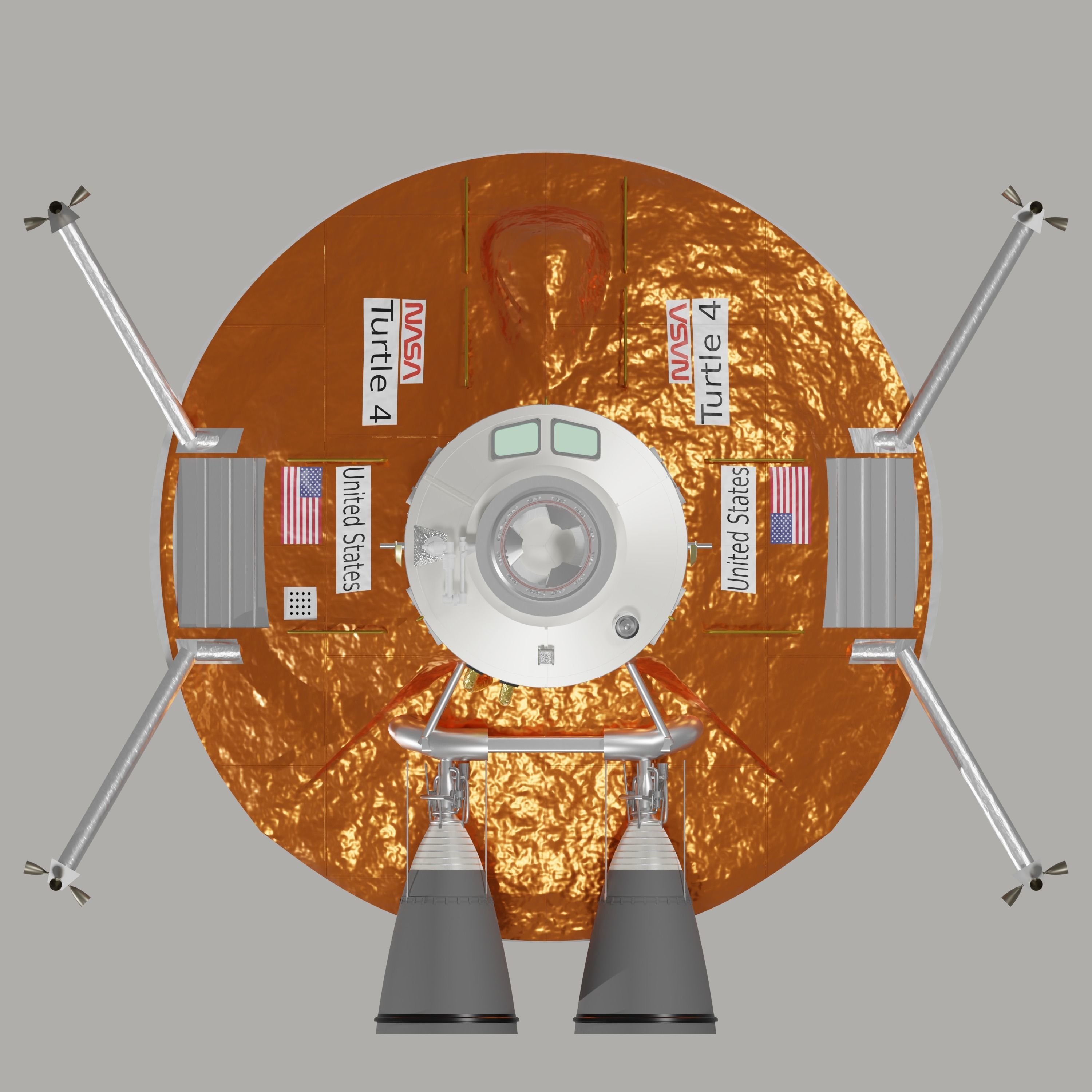 NASA Turtle Orbital Transfer Vehicle 3D model_4