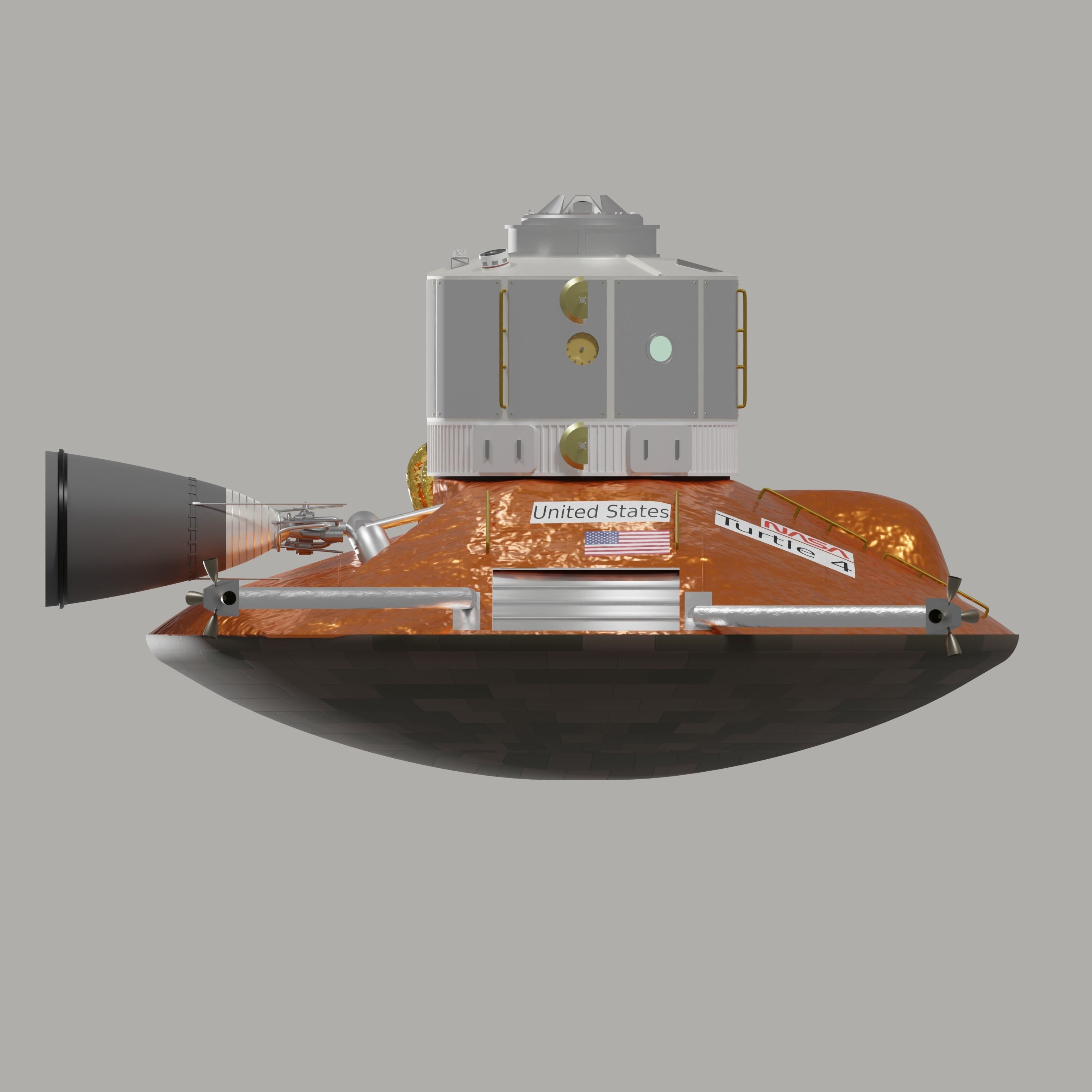 NASA Turtle Orbital Transfer Vehicle 3D model_1