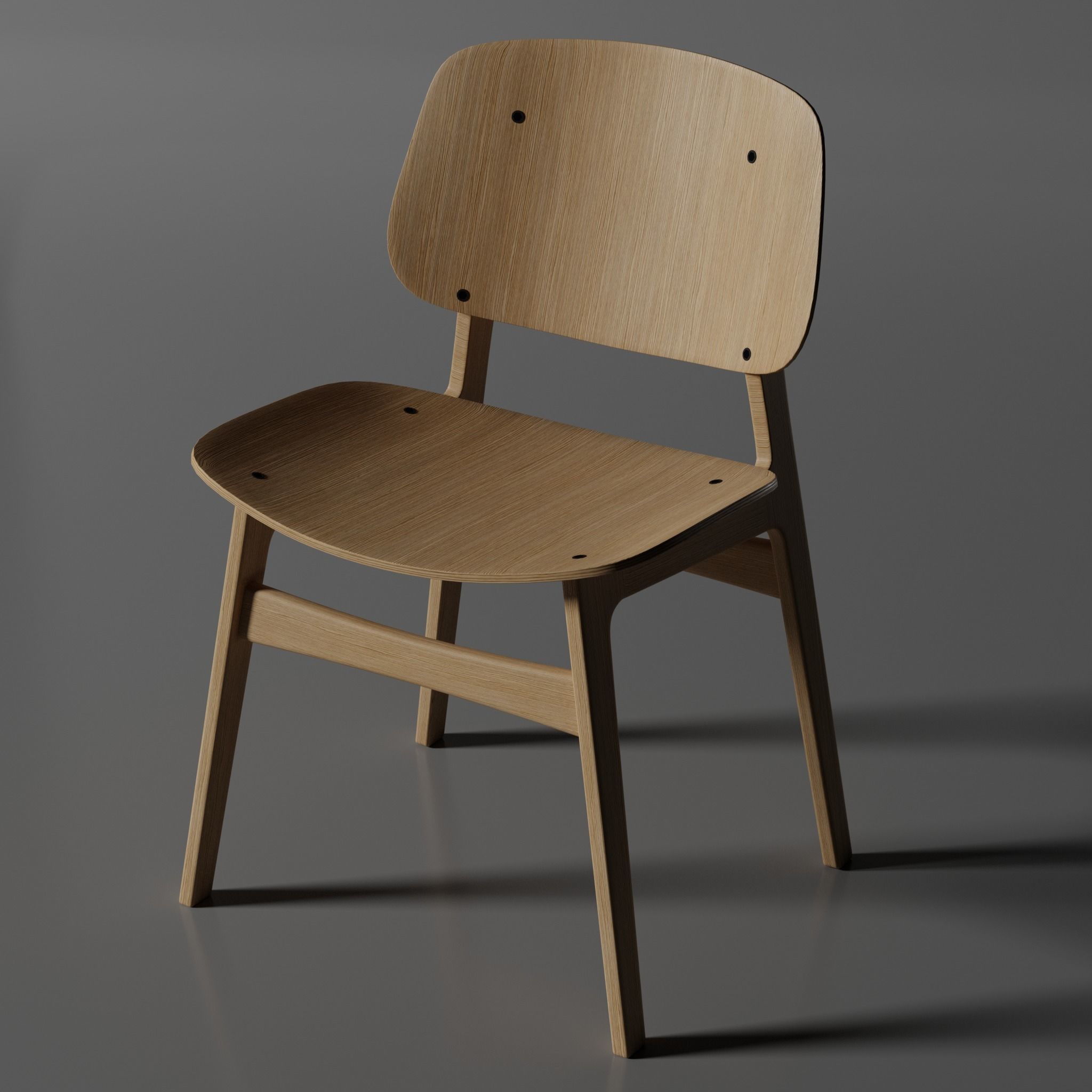 Modern Chair 3D model_3
