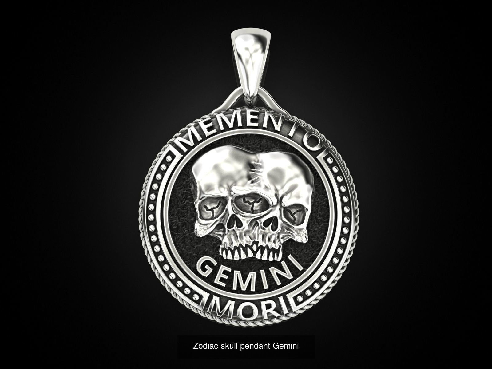 Zodiac skull pendant Collection _7