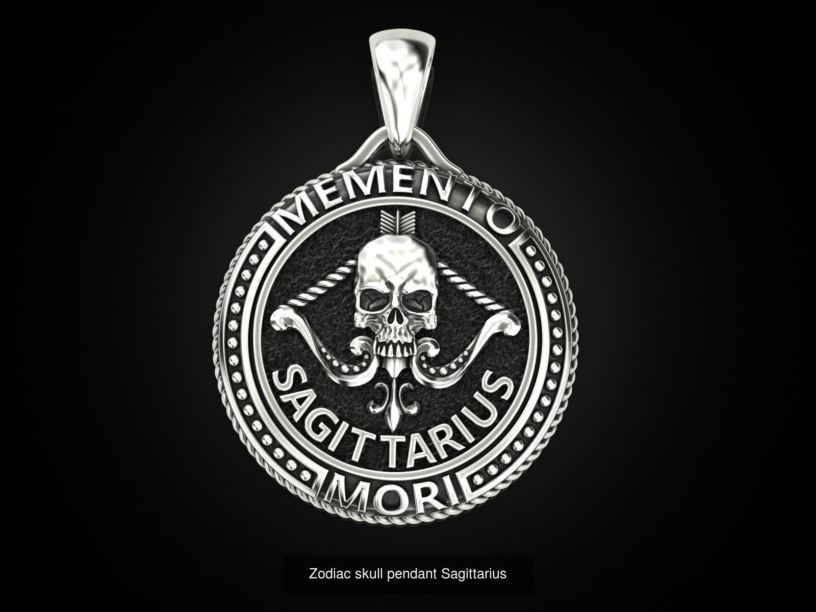 Zodiac skull pendant Collection _11