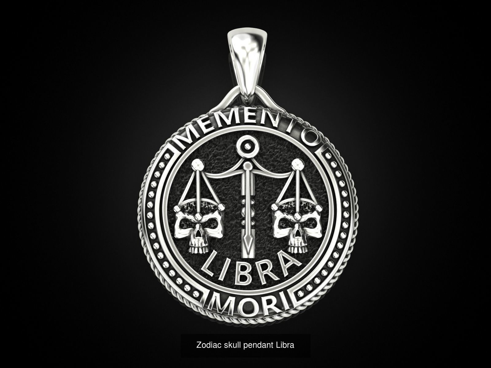 Zodiac skull pendant Collection _9