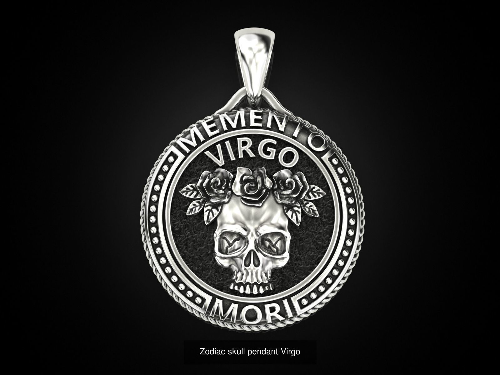 Zodiac skull pendant Collection _14