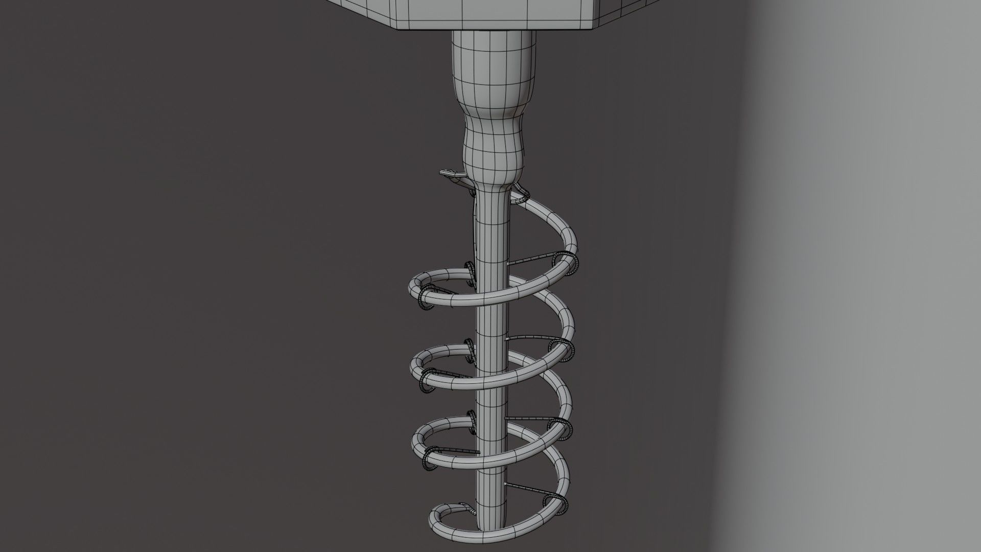 Sconce industrial light bulb wall 3D model_11