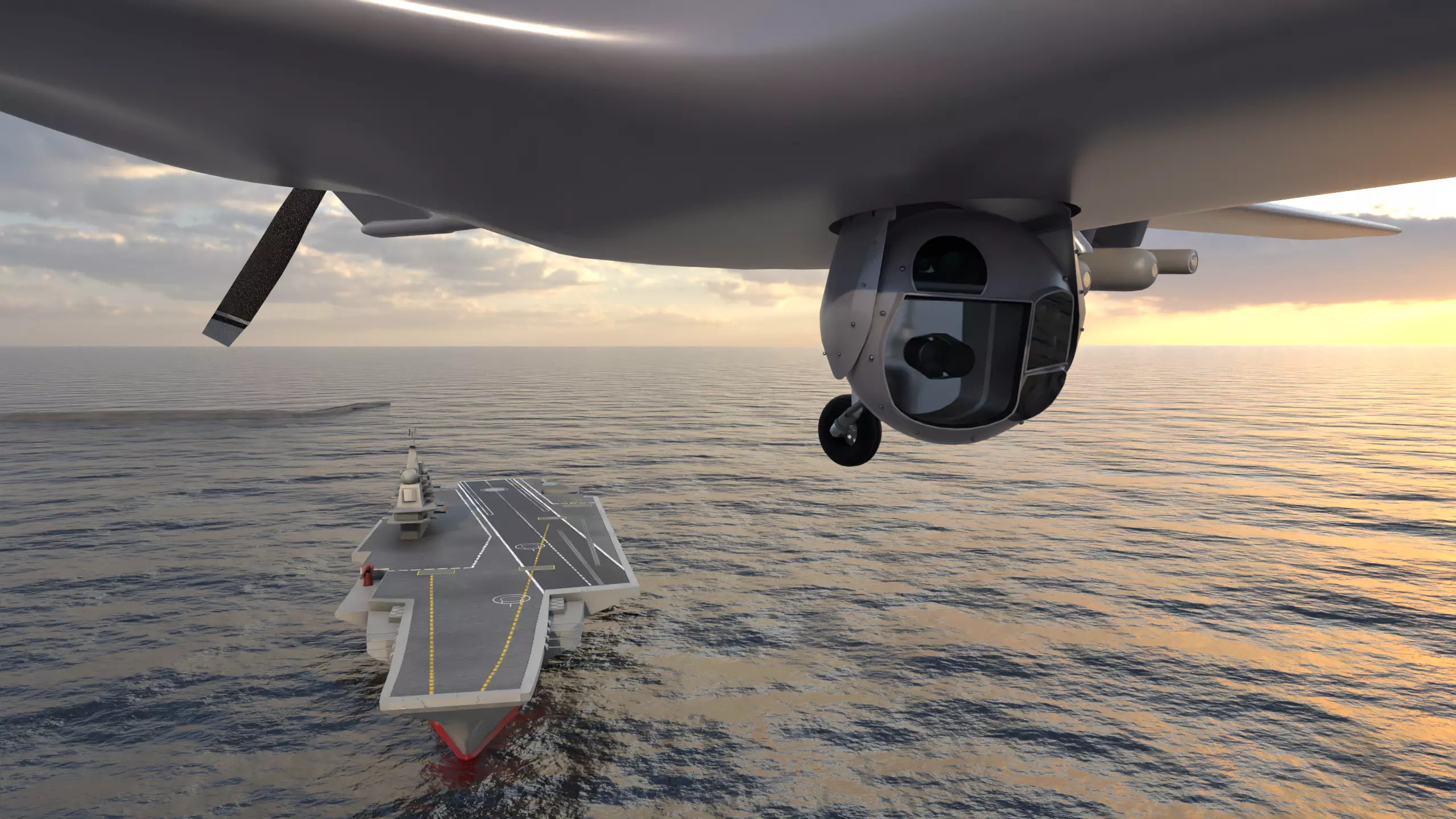 ASELSAN CATS Military Drone Surveillance Camera Free low-poly 3D model