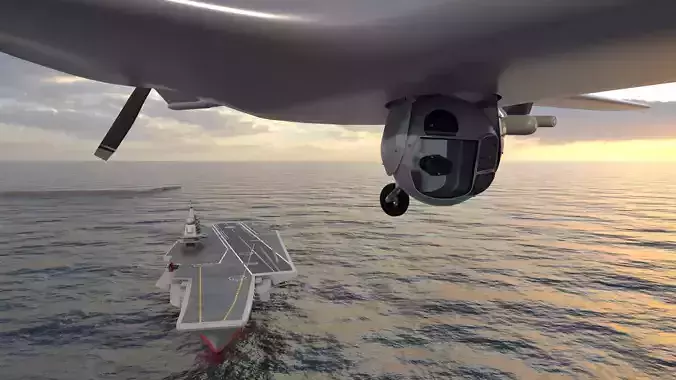 ASELSAN CATS Military Drone Surveillance Camera  Free low-poly 3D model