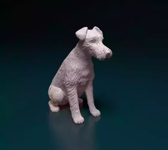 Wire fox terrier 3D print model