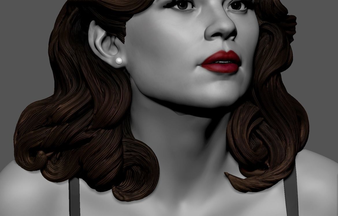 Agent Carter STL 3D print model_13