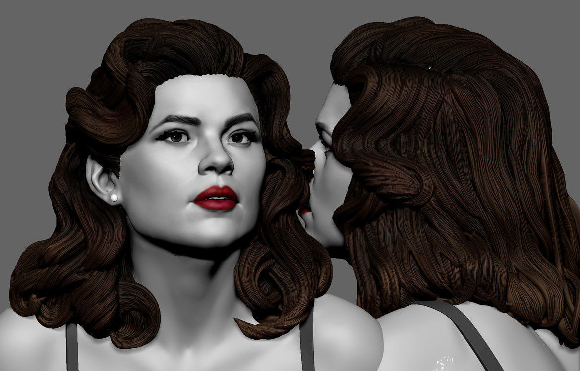 Agent Carter STL 3D print model_2