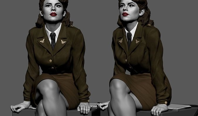 Agent Carter STL 3D print model