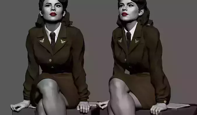 Agent Carter STL 3D print model