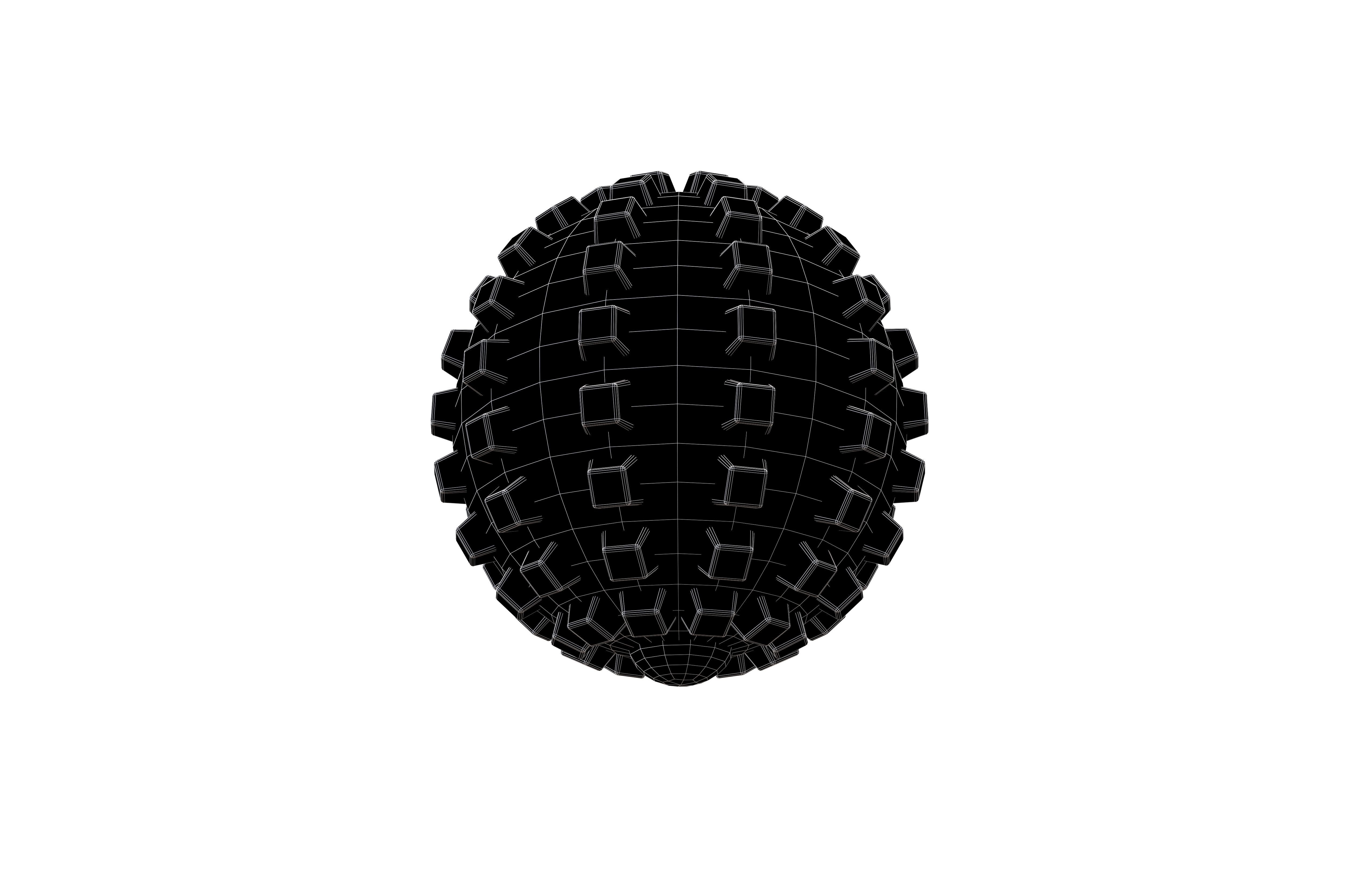 Massage Ball v1 001 Low-poly 3D model_7