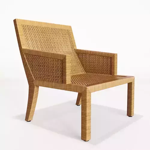 PAIR OF RATTAN ARMCHAIR
