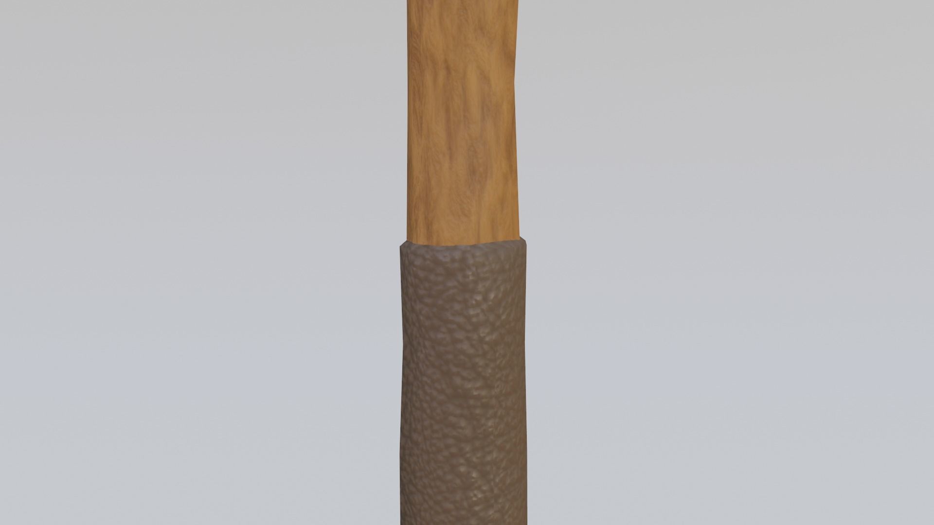 Battle axe Low-poly 3D model_4