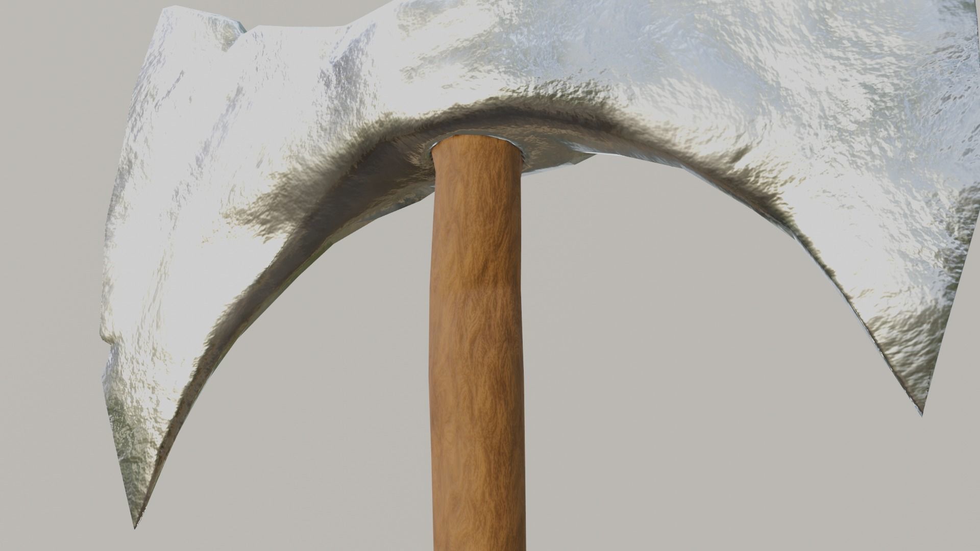 Battle axe Low-poly 3D model_22