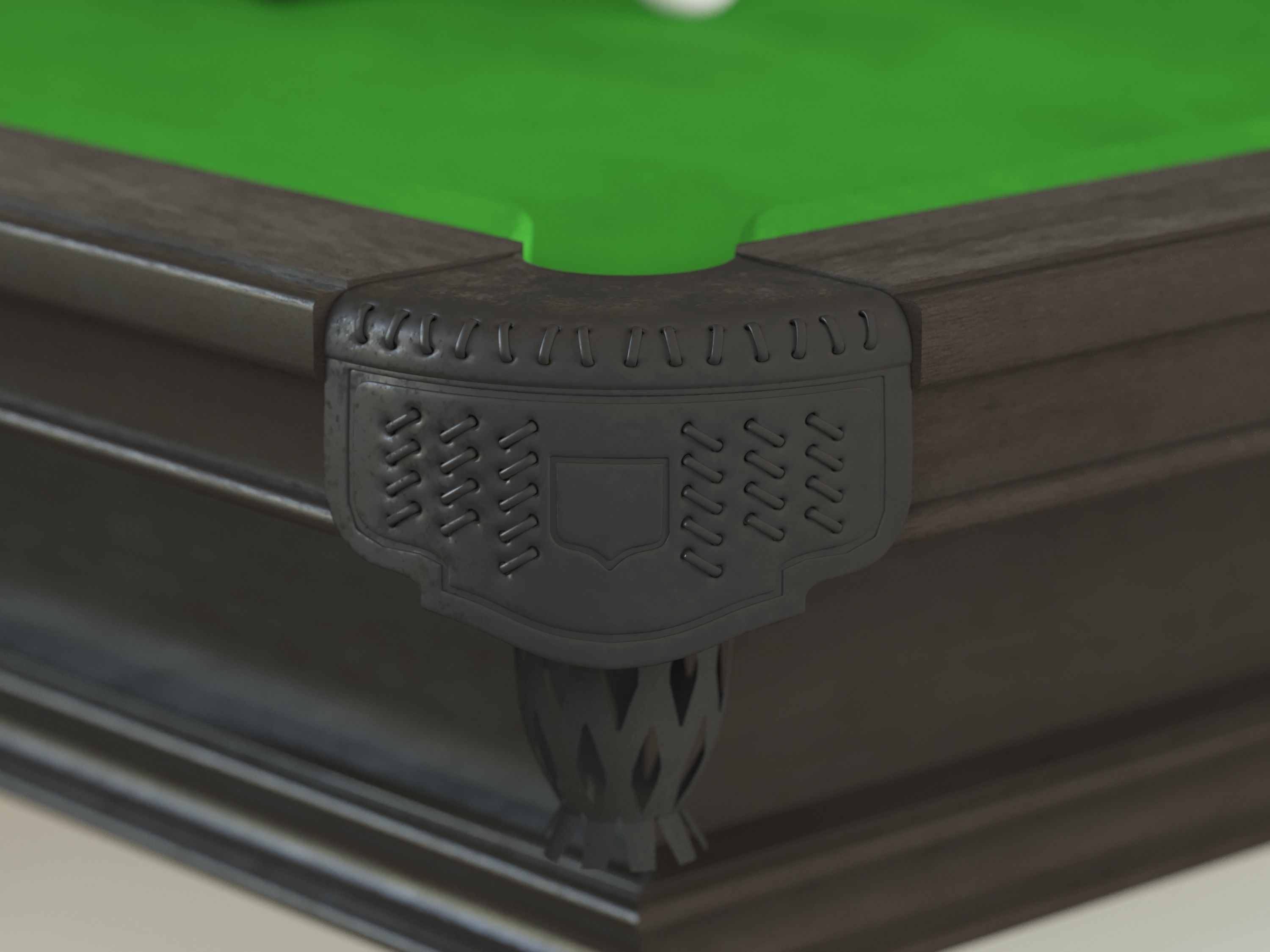 Michael Allen Traditional Pool Table 3D model_1