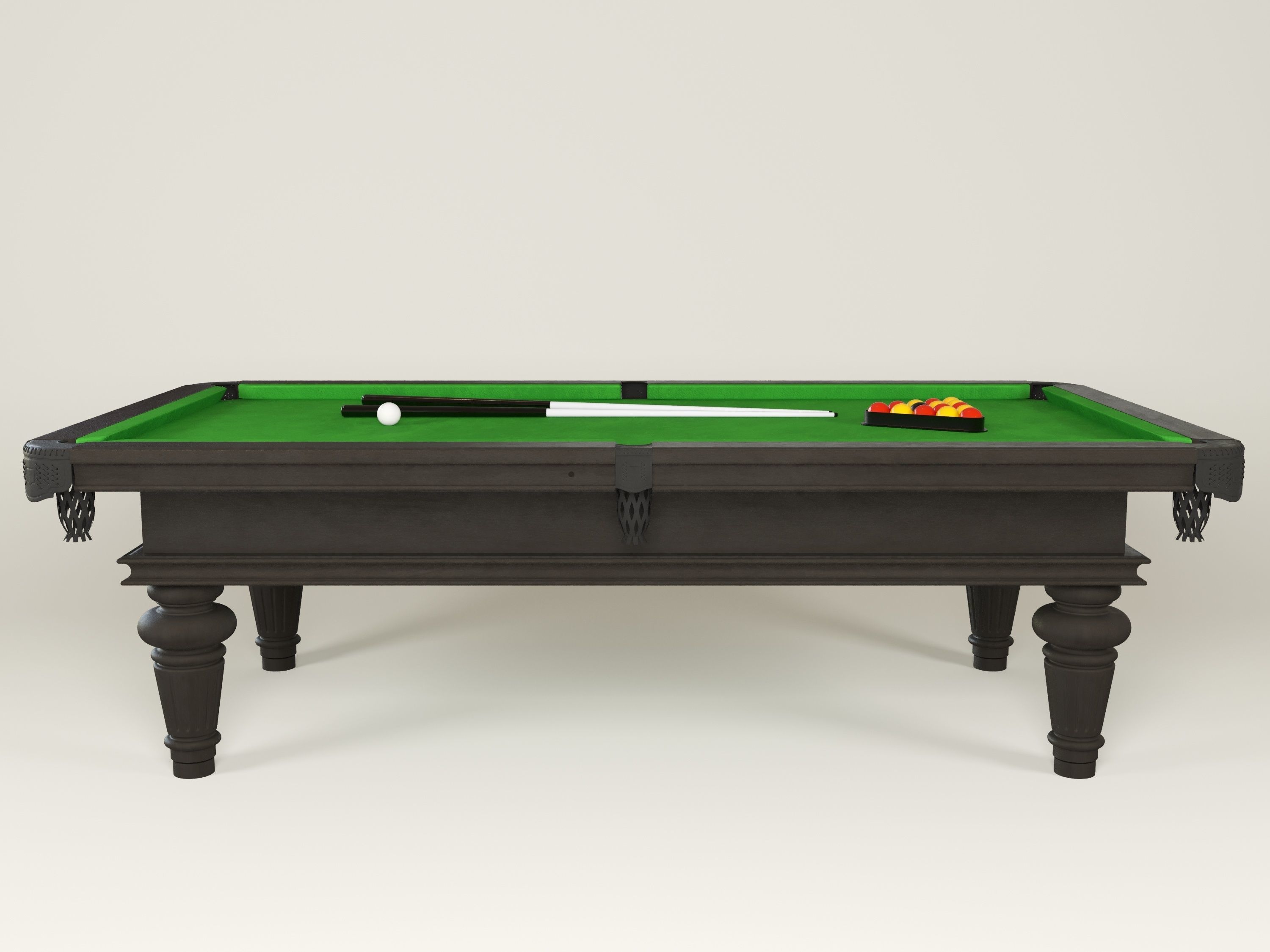 Michael Allen Traditional Pool Table 3D model_3