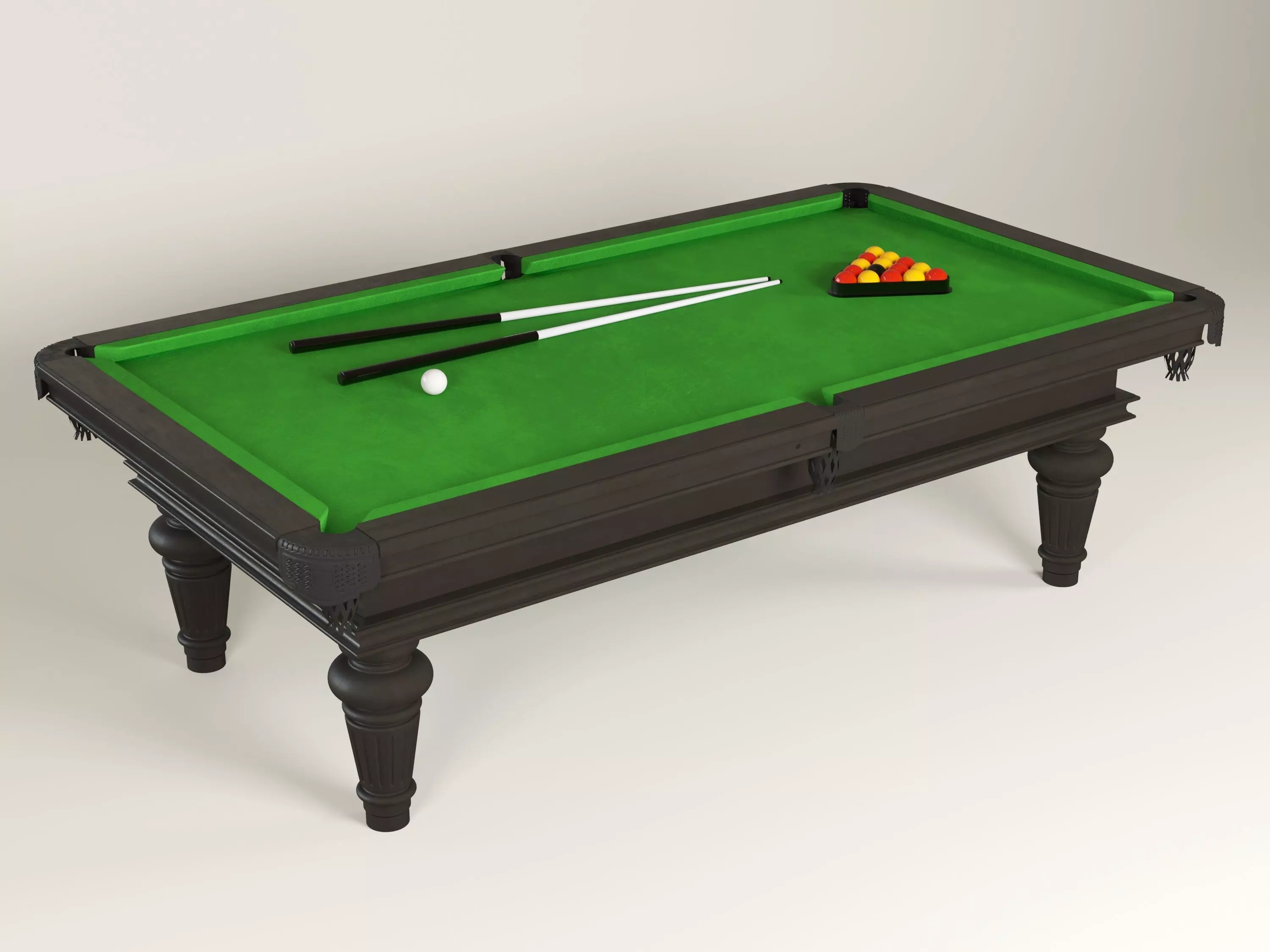 Michael Allen Traditional Pool Table 3D model_0