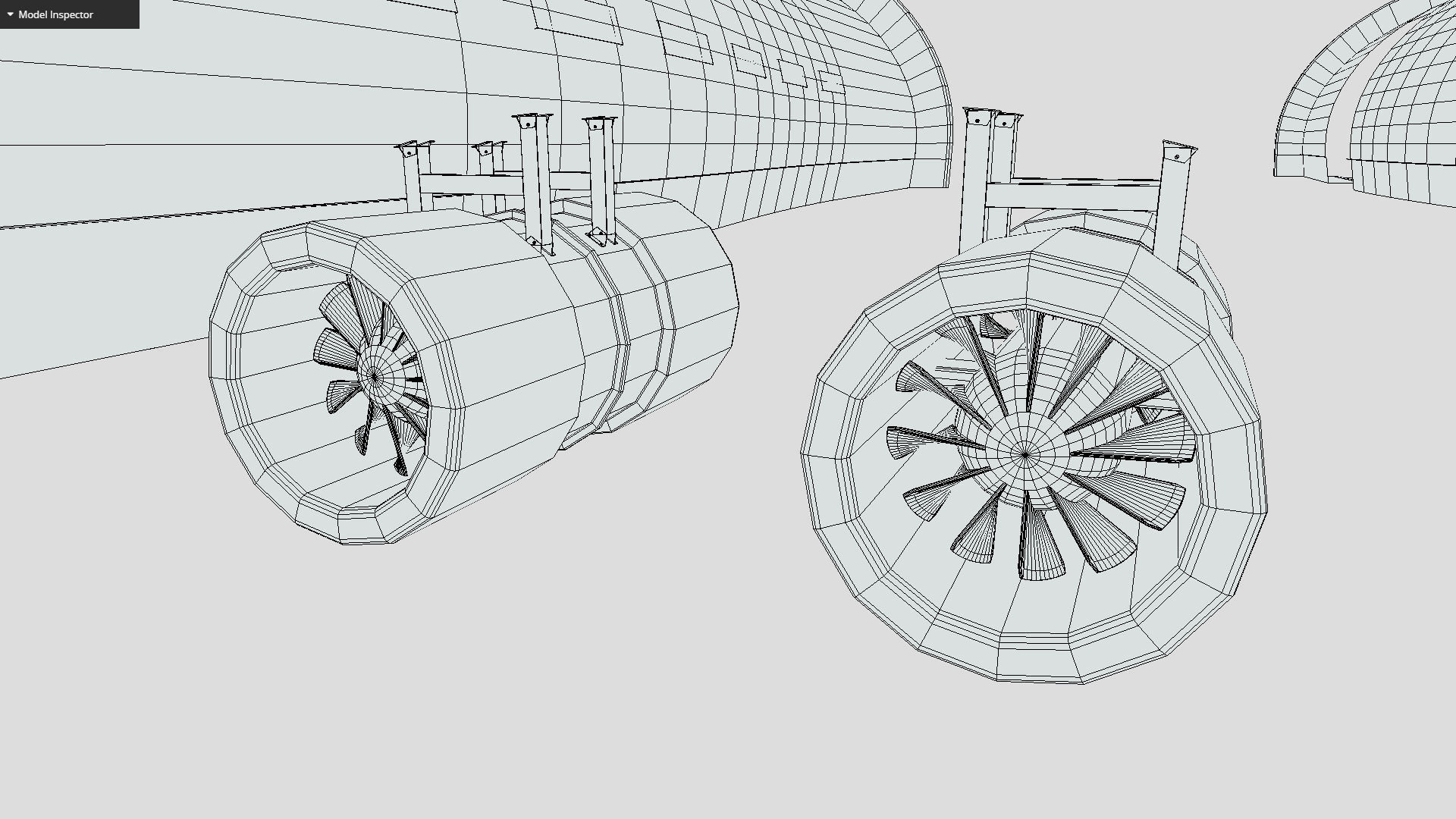 Modular Tunnel System Low-poly 3D model_7