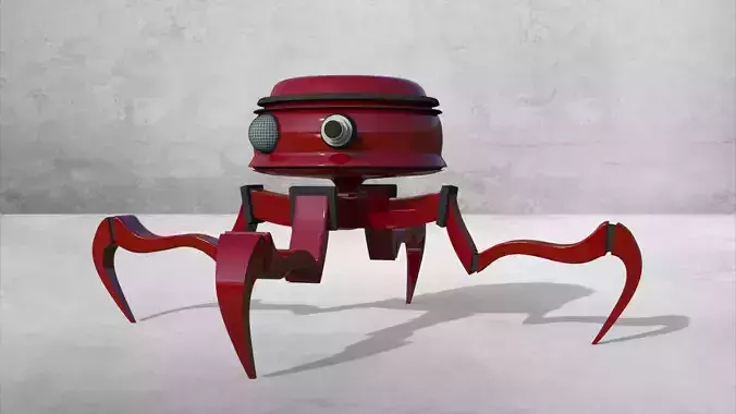 Robot spider 3D model