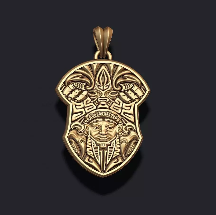 Maya pendant 3D print model_0