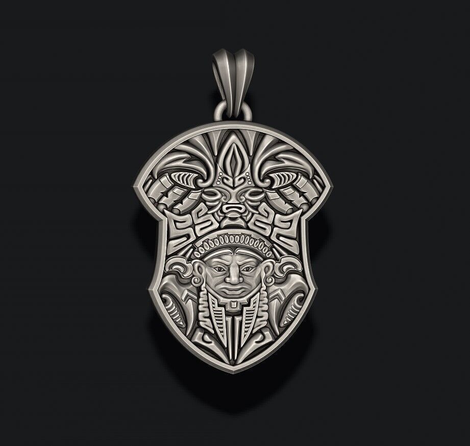 Maya pendant 3D print model_2