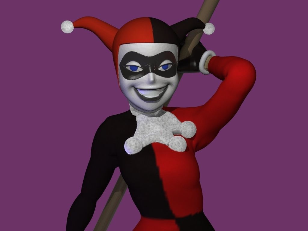 Harley Quinn and Joker 3D print model_6