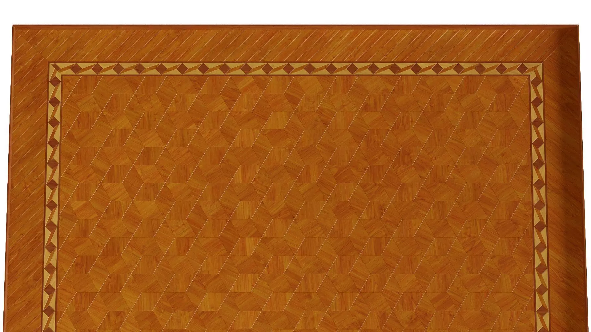 Floor wooden cutting board with embossed pattern 3D model_0