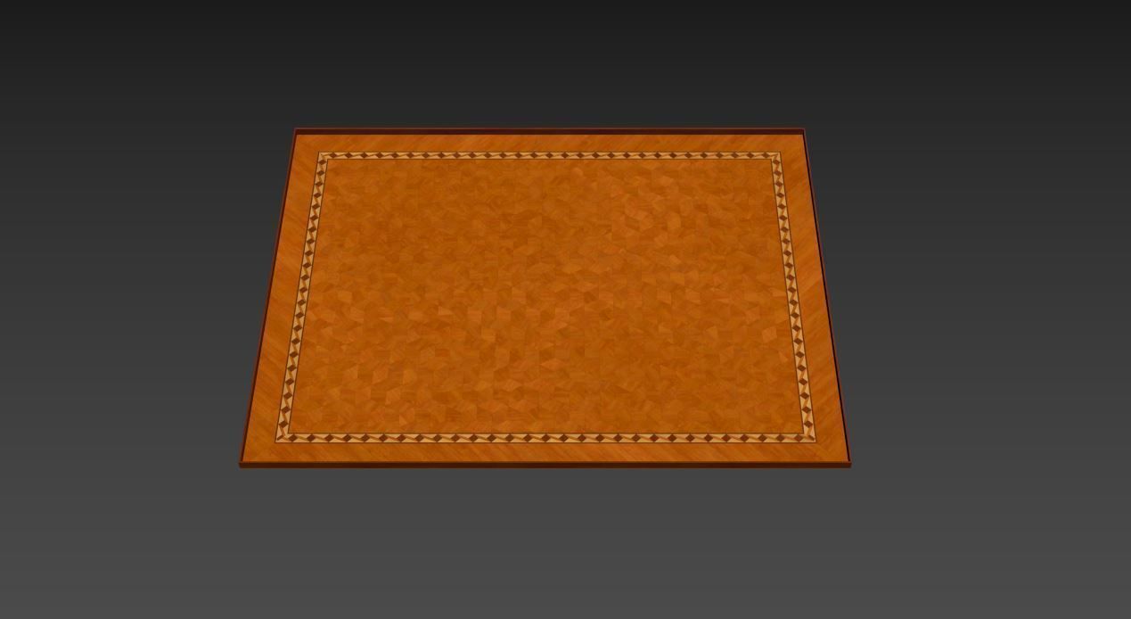 Floor wooden cutting board with embossed pattern 3D model_9